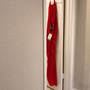 Red long dress size 6